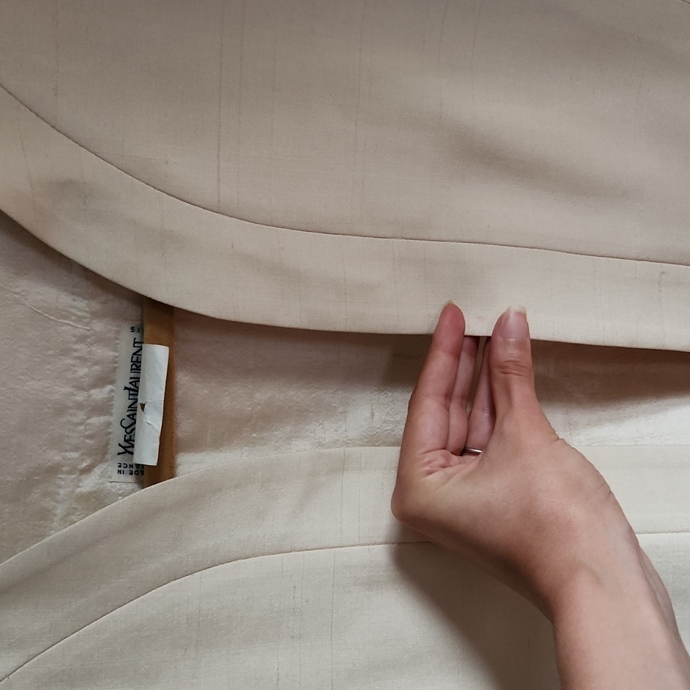 Vintage Yves Saint Laurent Ivory Pant Suit - Picture 14 of 15